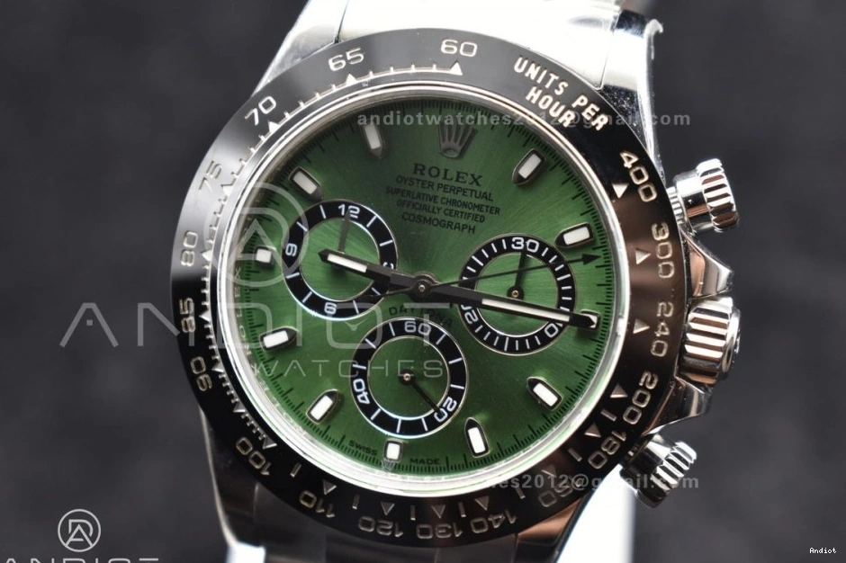 SS and Best Green Case Daytona IPK Edition SA4130 Bracelet Black 1:1 Bezel 904L Dial Ceramic 0212